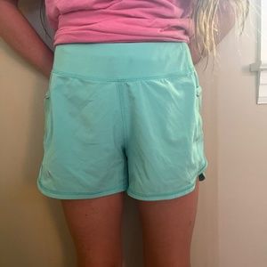 Athleta Girl turquoise shorts